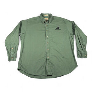 Vintage Browning Shirt Adult EXTRA LARGE Green NWTF Wild Turkey Hunting Y2K